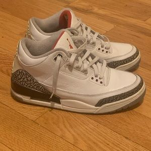 Air Jordan retro 3 white cement grey